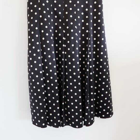 Vintage Forever 21 Black Polka Dot Dress Medium - Picture 5 of 9